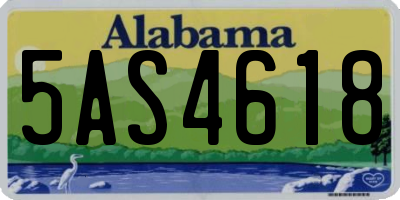 AL license plate 5AS4618