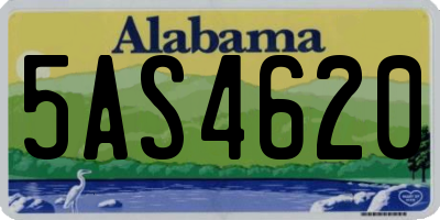 AL license plate 5AS4620