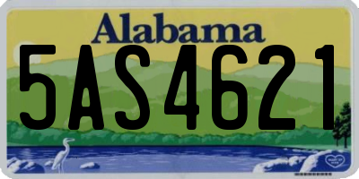 AL license plate 5AS4621