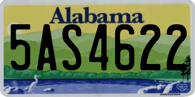 AL license plate 5AS4622