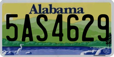 AL license plate 5AS4629