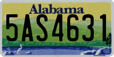 AL license plate 5AS4631