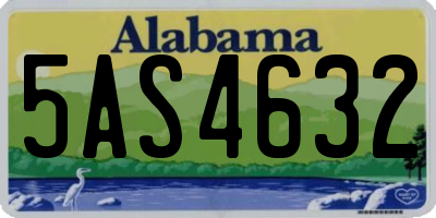 AL license plate 5AS4632