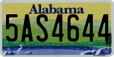 AL license plate 5AS4644