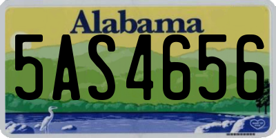 AL license plate 5AS4656