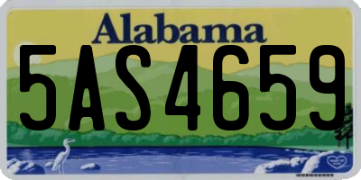 AL license plate 5AS4659