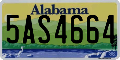 AL license plate 5AS4664