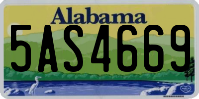 AL license plate 5AS4669