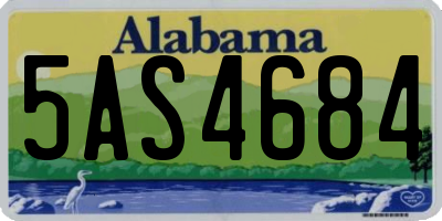 AL license plate 5AS4684