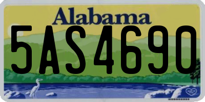AL license plate 5AS4690