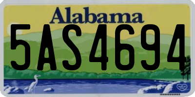AL license plate 5AS4694