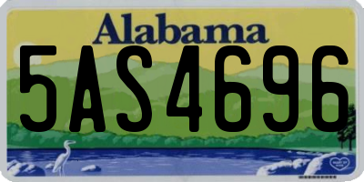 AL license plate 5AS4696