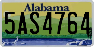 AL license plate 5AS4764