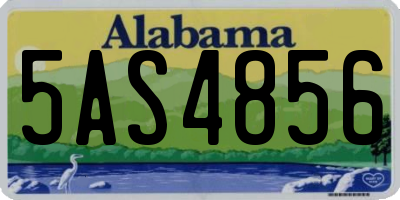 AL license plate 5AS4856