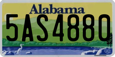 AL license plate 5AS4880