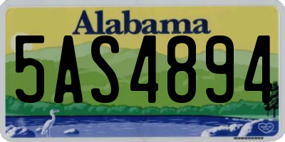 AL license plate 5AS4894