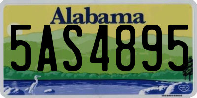 AL license plate 5AS4895
