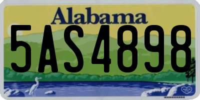 AL license plate 5AS4898