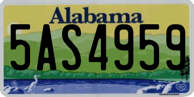 AL license plate 5AS4959