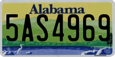 AL license plate 5AS4969