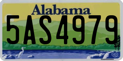 AL license plate 5AS4979