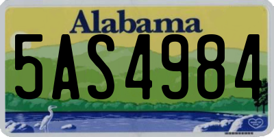AL license plate 5AS4984