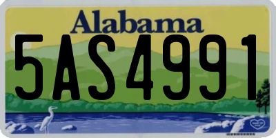 AL license plate 5AS4991