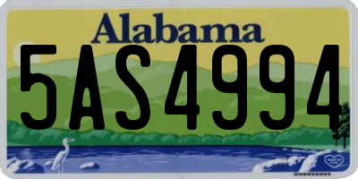 AL license plate 5AS4994