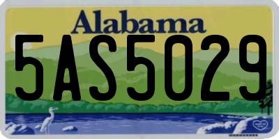 AL license plate 5AS5029