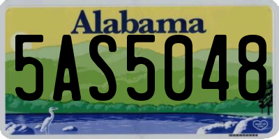 AL license plate 5AS5048