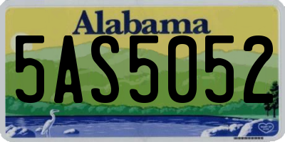 AL license plate 5AS5052