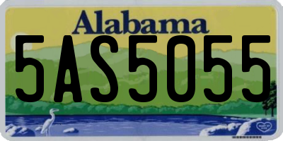 AL license plate 5AS5055