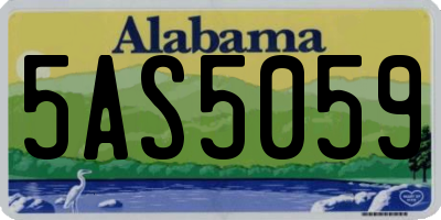 AL license plate 5AS5059