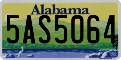 AL license plate 5AS5064