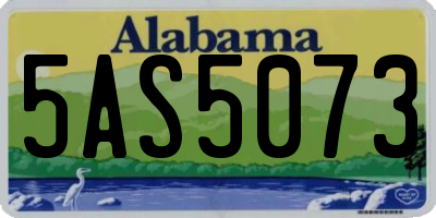 AL license plate 5AS5073