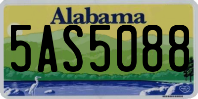 AL license plate 5AS5088