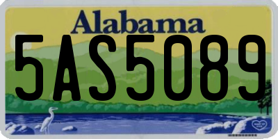 AL license plate 5AS5089