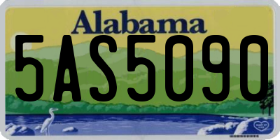 AL license plate 5AS5090