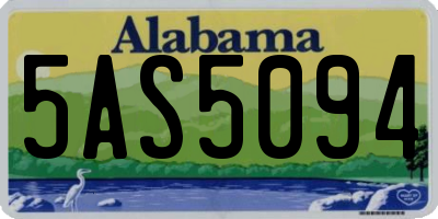 AL license plate 5AS5094