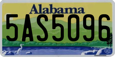 AL license plate 5AS5096