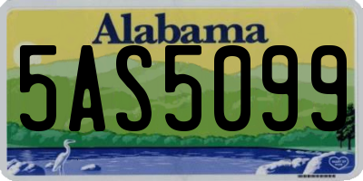 AL license plate 5AS5099