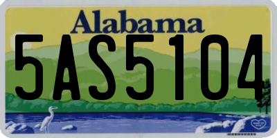 AL license plate 5AS5104