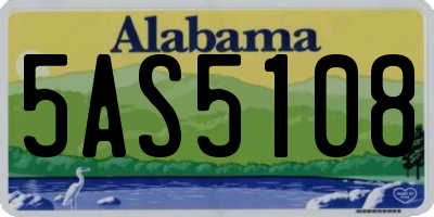 AL license plate 5AS5108