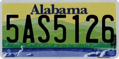 AL license plate 5AS5126