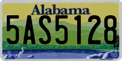 AL license plate 5AS5128