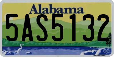 AL license plate 5AS5132