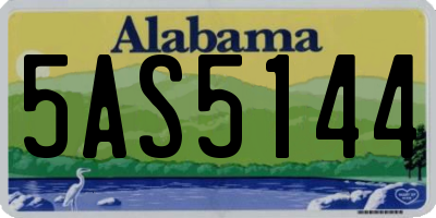 AL license plate 5AS5144