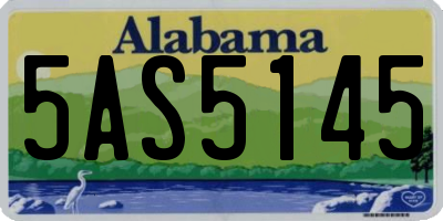 AL license plate 5AS5145