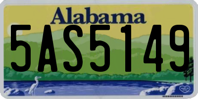 AL license plate 5AS5149