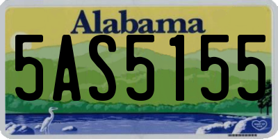 AL license plate 5AS5155